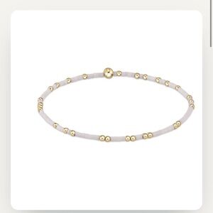 Elegant Gold and White Beaded Bracelet 2 available -price is per bracelet